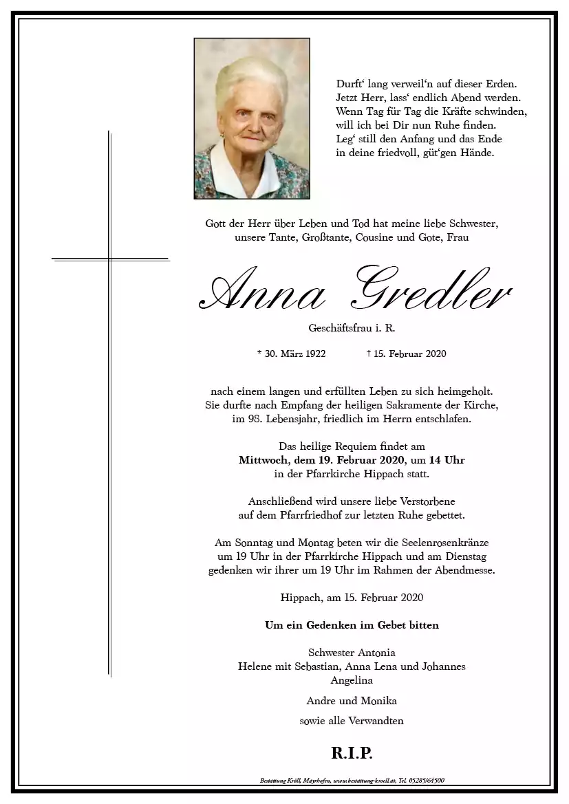 Parte von Anna Gredler